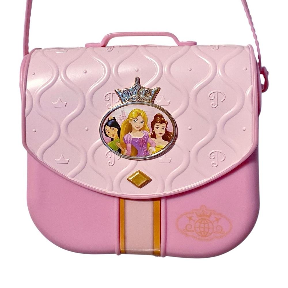 DISNEY PRINCESS Style Collection ☆ Pink Plastic World Traveler Purse